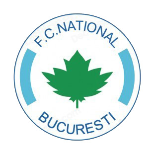 FC National Bucuresti soccer team logo listed in soccer teams decals.