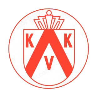 KV Kortrijk soccer team logo listed in soccer teams decals.