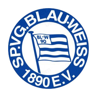 Blau Weiss Berlin soccer team logo listed in soccer teams decals.