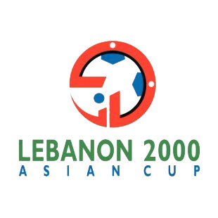 2000 AFC Asian Cup logo listed in soccer teams decals.