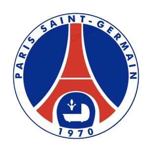 Paris Saint-Germain FC soccer team logo listed in soccer teams decals.