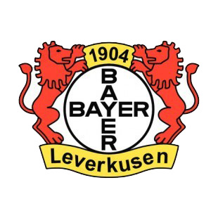 Bayer 04 leverkusen soccer team logo soccer teams decals, decal sticker ...
