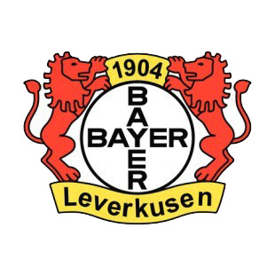 Bayer 04 Leverkusen soccer team logo listed in soccer teams decals.