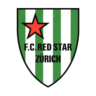 FC Red Star Zurich soccer team logo listed in soccer teams decals.