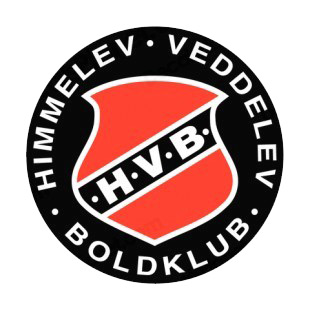 Himmelev Veddelev BK soccer team logo listed in soccer teams decals.