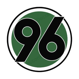 Hannover 96 soccer team logo listed in soccer teams decals.