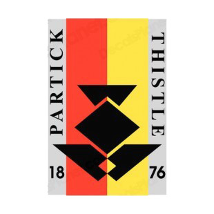 Partick Thistle FC soccer team logo listed in soccer teams decals.