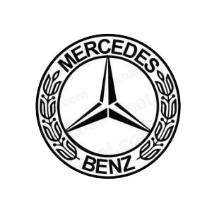 Mercedes Benz logo listed in mercedes benz decals.