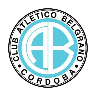 Club Atletico Belgrano soccer team logo listed in soccer teams decals.