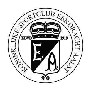 Koninklijke Sport Club Eendracht Aalst soccer team logo listed in soccer teams decals.