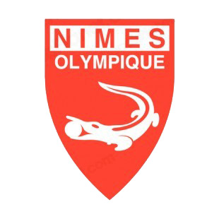 Nimes Olympique soccer team logo listed in soccer teams decals.