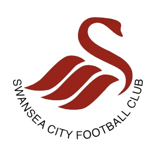 Swansea City Football Club soccer team logo listed in soccer teams decals.
