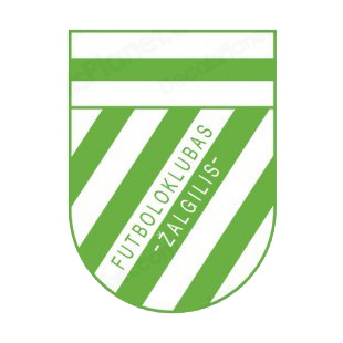 Futbolo Klubas Zalgilis soccer team logo listed in soccer teams decals.