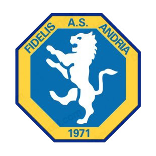 Fidelis Andria soccer team logo listed in soccer teams decals.