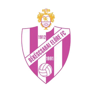 Bekescsabai Elore FC soccer team logo listed in soccer teams decals.