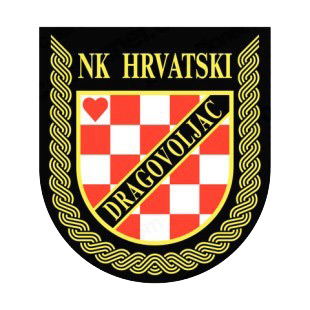 NK Hrvatski dragovoljac soccer team logo listed in soccer teams decals.