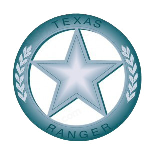 Texas Ranger badge listed in police and fire decals.