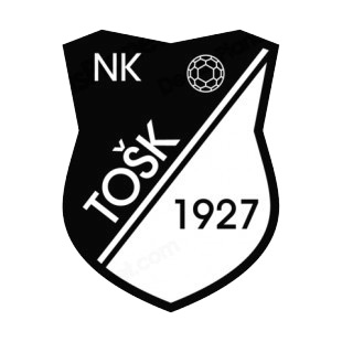 TOSK Tesanj soccer team logo listed in soccer teams decals.