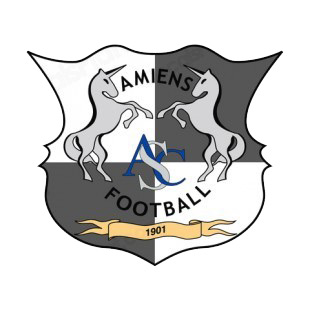 Amiens SC soccer team logo listed in soccer teams decals.