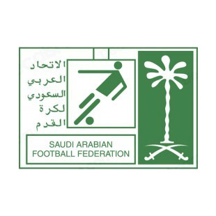 Saudi Arabia Football Federation logo listed in soccer teams decals.