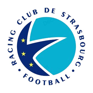 RC Strasbourg soccer team logo listed in soccer teams decals.
