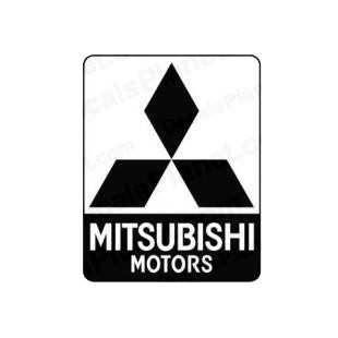 Mitsubishi motors listed in mitsubishi decals.
