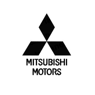 Mitsubishi motors listed in mitsubishi decals.