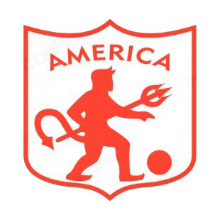 America de Cali soccer team logo listed in soccer teams decals.