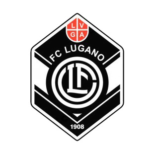 FC Lugano soccer team logo listed in soccer teams decals.