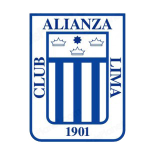 Club Alianza Lima soccer team logo listed in soccer teams decals.