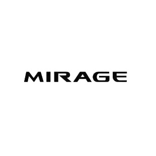 Mitsubishi Mirage listed in mitsubishi decals.