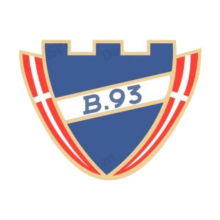 Boldklubben af 1893 soccer team logo listed in soccer teams decals.