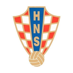 Croatian Football Federation logo listed in soccer teams decals.