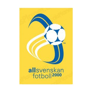 Allsvenskan 2000 logo listed in soccer teams decals.