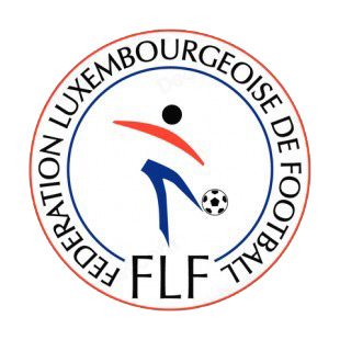 Federation Luxembourgeoise de Football logo listed in soccer teams decals.