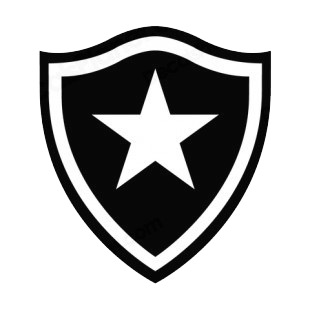 Botafogo de Futebol e Regatas soccer team logo listed in soccer teams decals.