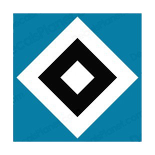 Hamburger SV soccer team logo listed in soccer teams decals.