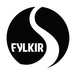 Fylkir FC soccer team logo listed in soccer teams decals.