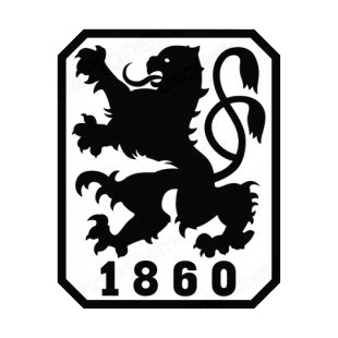 TSV 1860 Munchen soccer team logo listed in soccer teams decals.