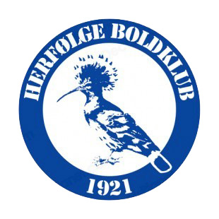 Herfolge Boldklub soccer team logo listed in soccer teams decals.