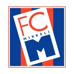 FC Mikkeli Football Club soccer team logo listed in soccer teams decals.