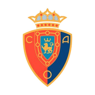 Club Atletico Osasuna soccer team logo listed in soccer teams decals.