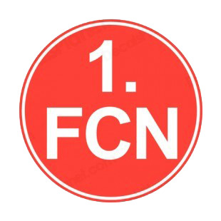 1 FC Nuremberg soccer team logo listed in soccer teams decals.
