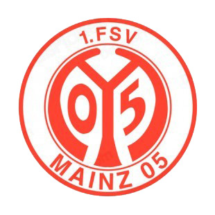 1 FSV Mainz 05 soccer team logo listed in soccer teams decals.
