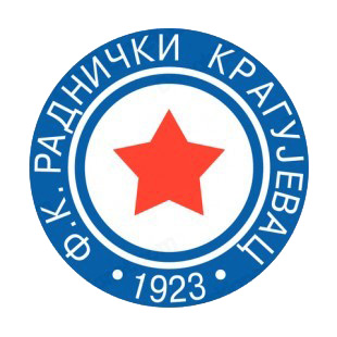 FK Sumadija Radnicki 1923 soccer team logo listed in soccer teams decals.