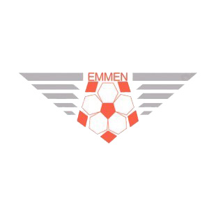 Emmen soccer team logo listed in soccer teams decals.