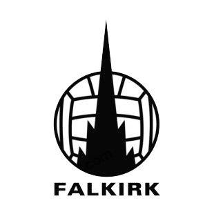 Falkirk Football Club soccer team logo listed in soccer teams decals.
