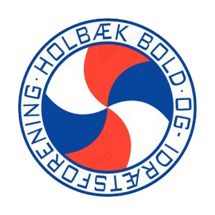 Holbaek Bold and Idraetsforening soccer team logo listed in soccer teams decals.