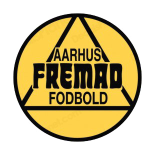Aarhus Fremad soccer team logo listed in soccer teams decals.