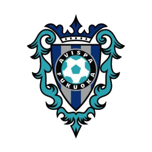 Avispa Fukuoka soccer team logo listed in soccer teams decals.